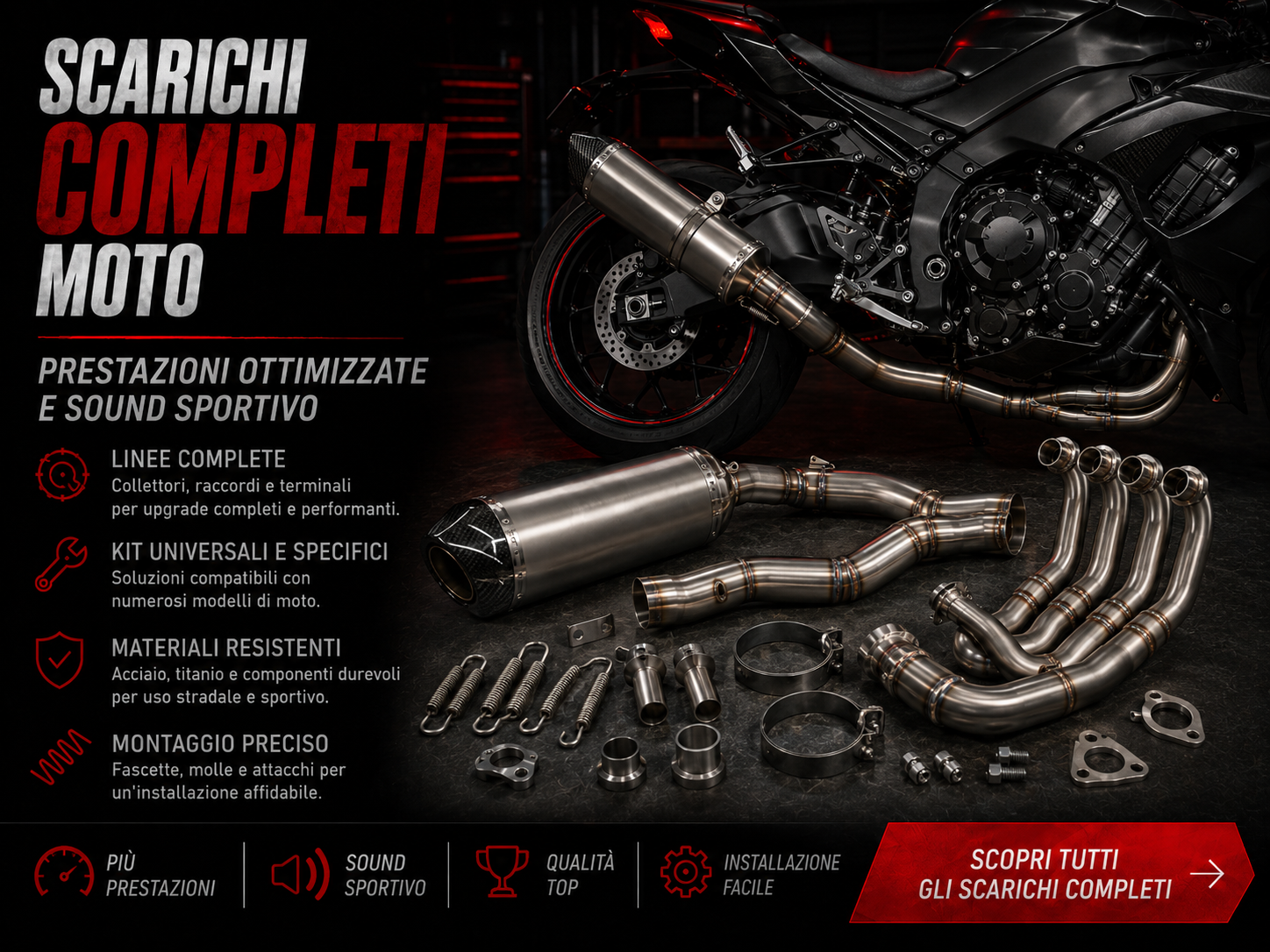 Scarichi Moto Completi