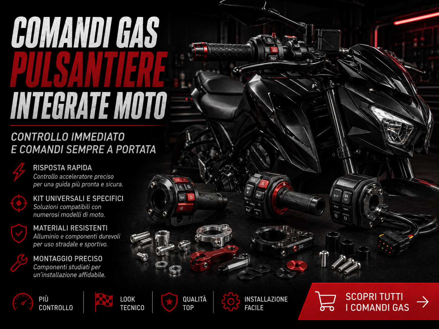 Comandi Gas Moto