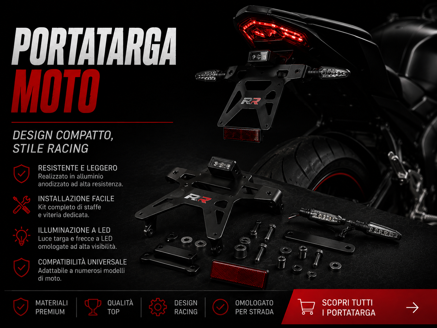 Porta Targa Moto