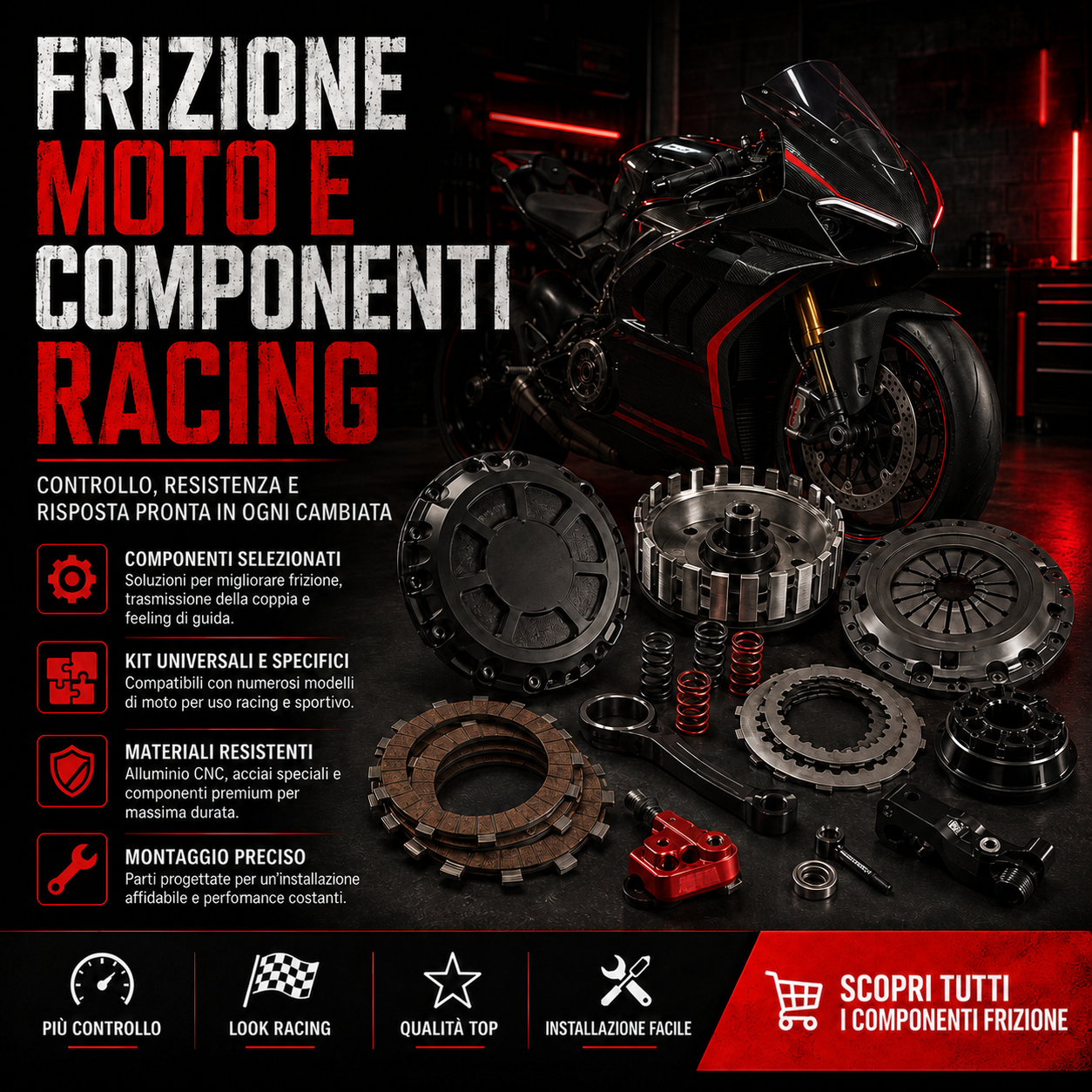 Frizione Moto e Componenti Racing