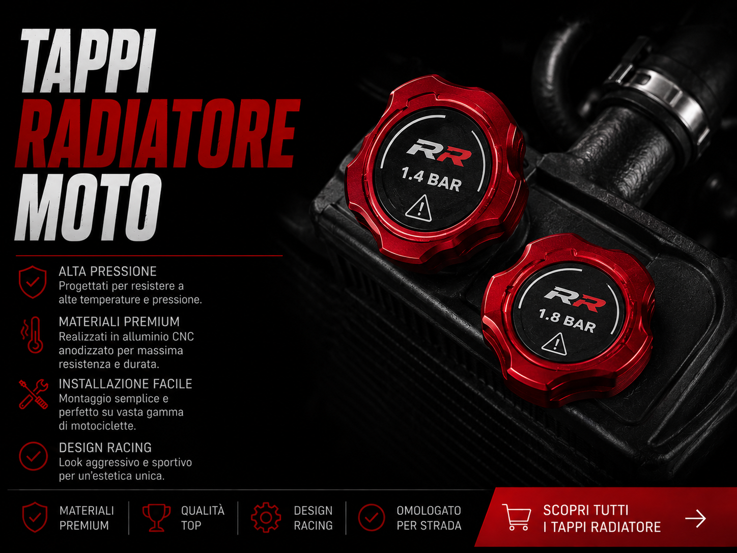 Tappi Radiatore Moto