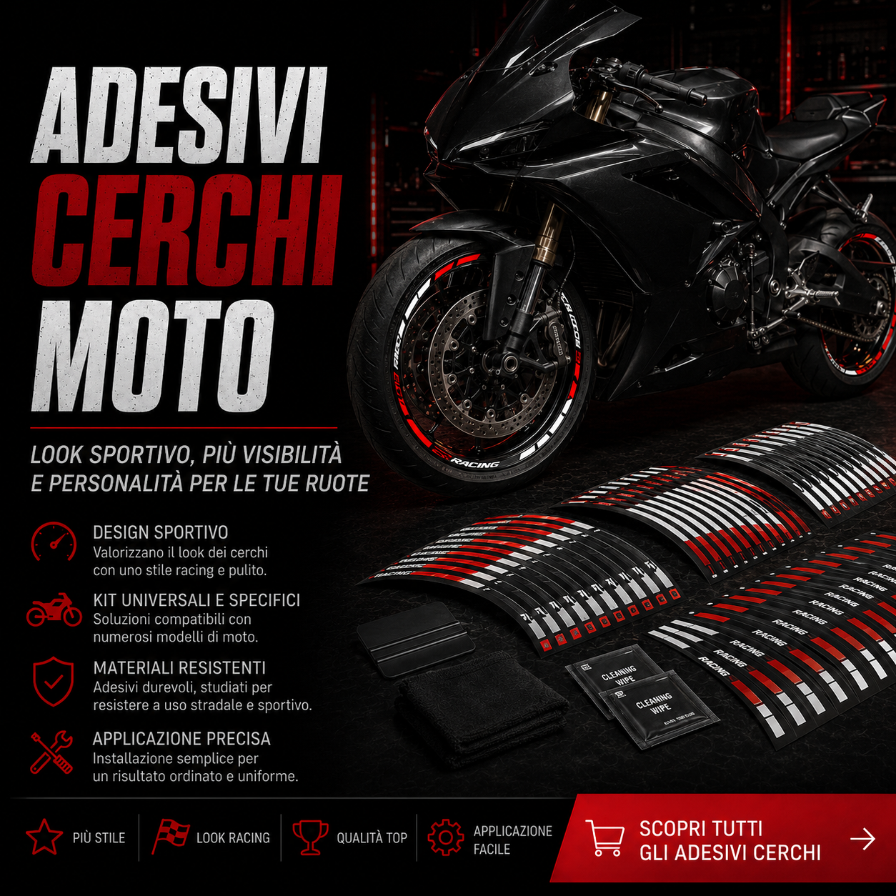 Adesivi Cerchi Moto