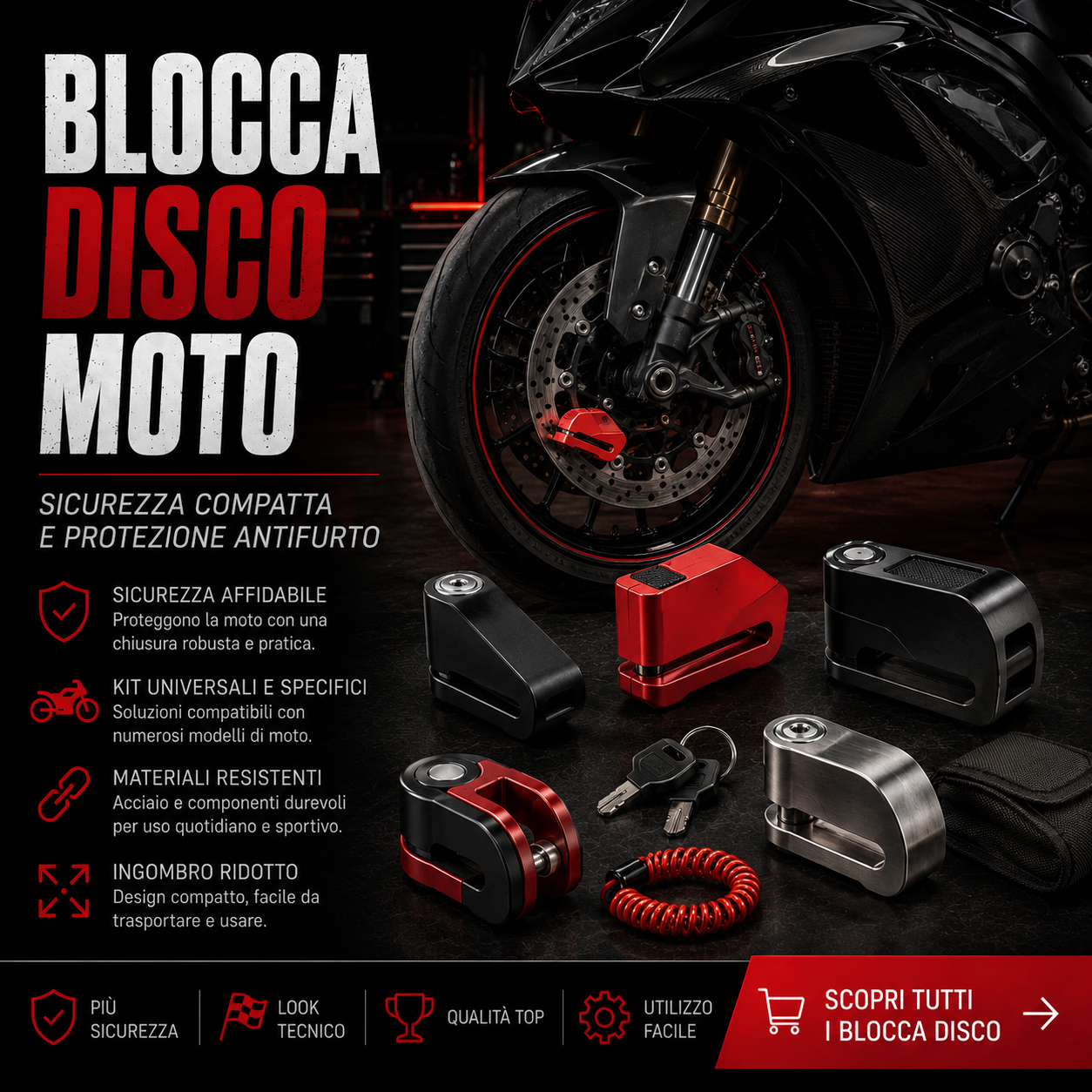 Blocca Disco Moto