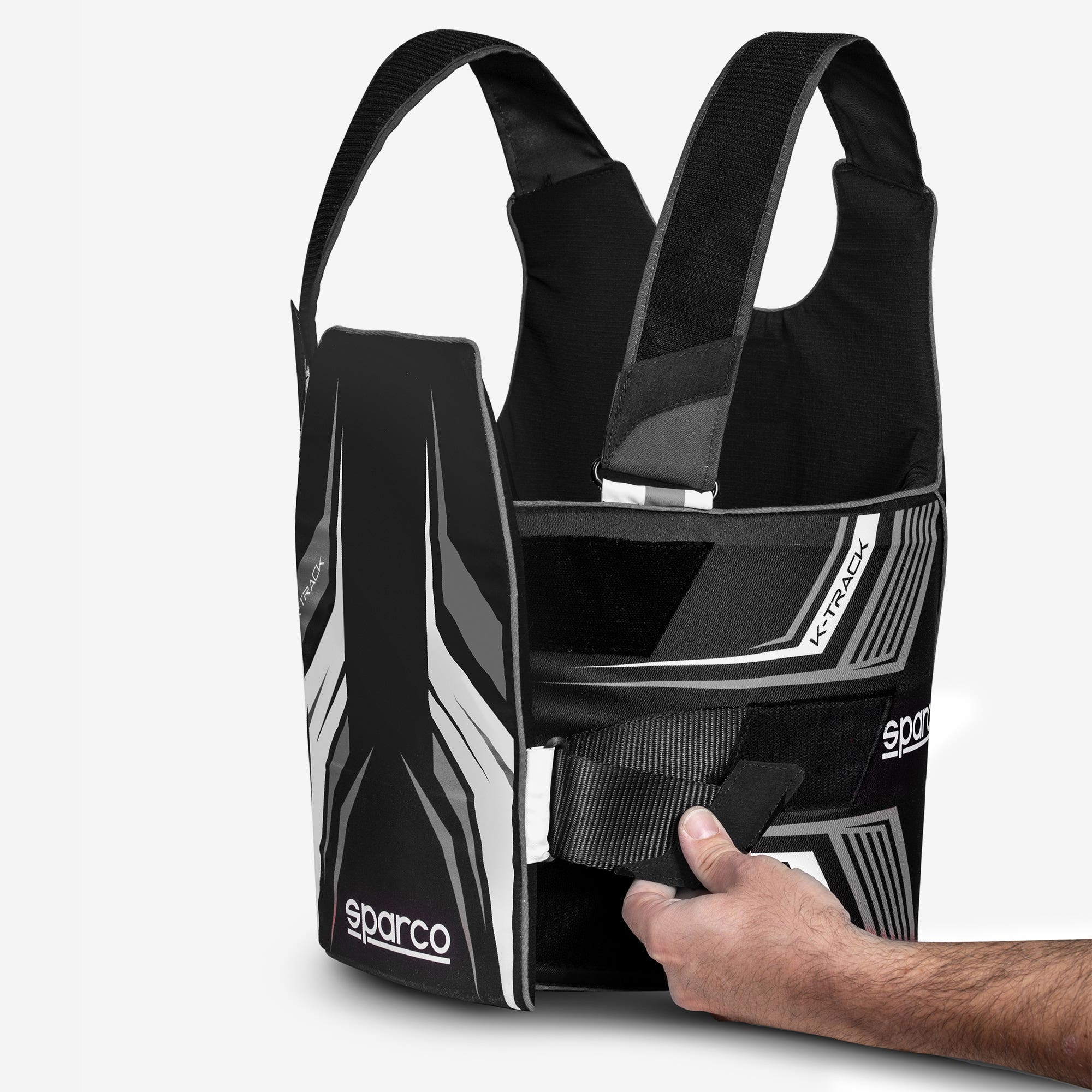 CORPETTO PARACOSTOLE KART SPARCO K-TRACK FIA 8870-2018 NR/BI