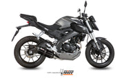 SCARICO COMPLETO IN ACCIAIO INOX NERO MIVV SUONO YAMAHA MT-125 2015 - 2019