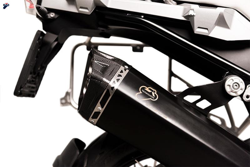 BLACK SILENCER EXHAUST APPROVED STEEL TERMIGNONI BMW R 1200 GS 2017 - 18