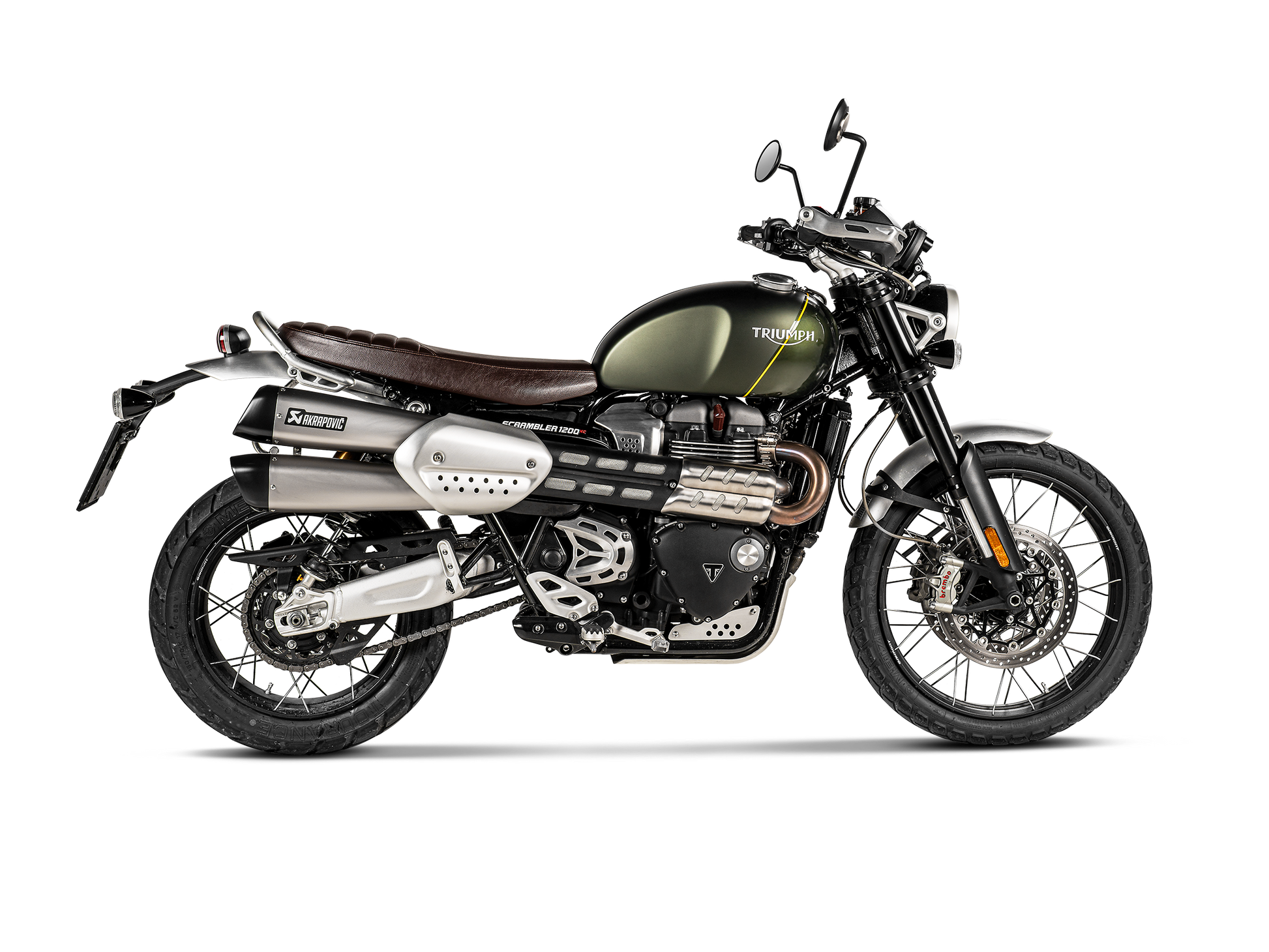 AKRAPOVIC TERMINALE TITANIO TRIUMPH SCRAMBLER 1200 2019-20 - AKRAPOVIC immagine 2