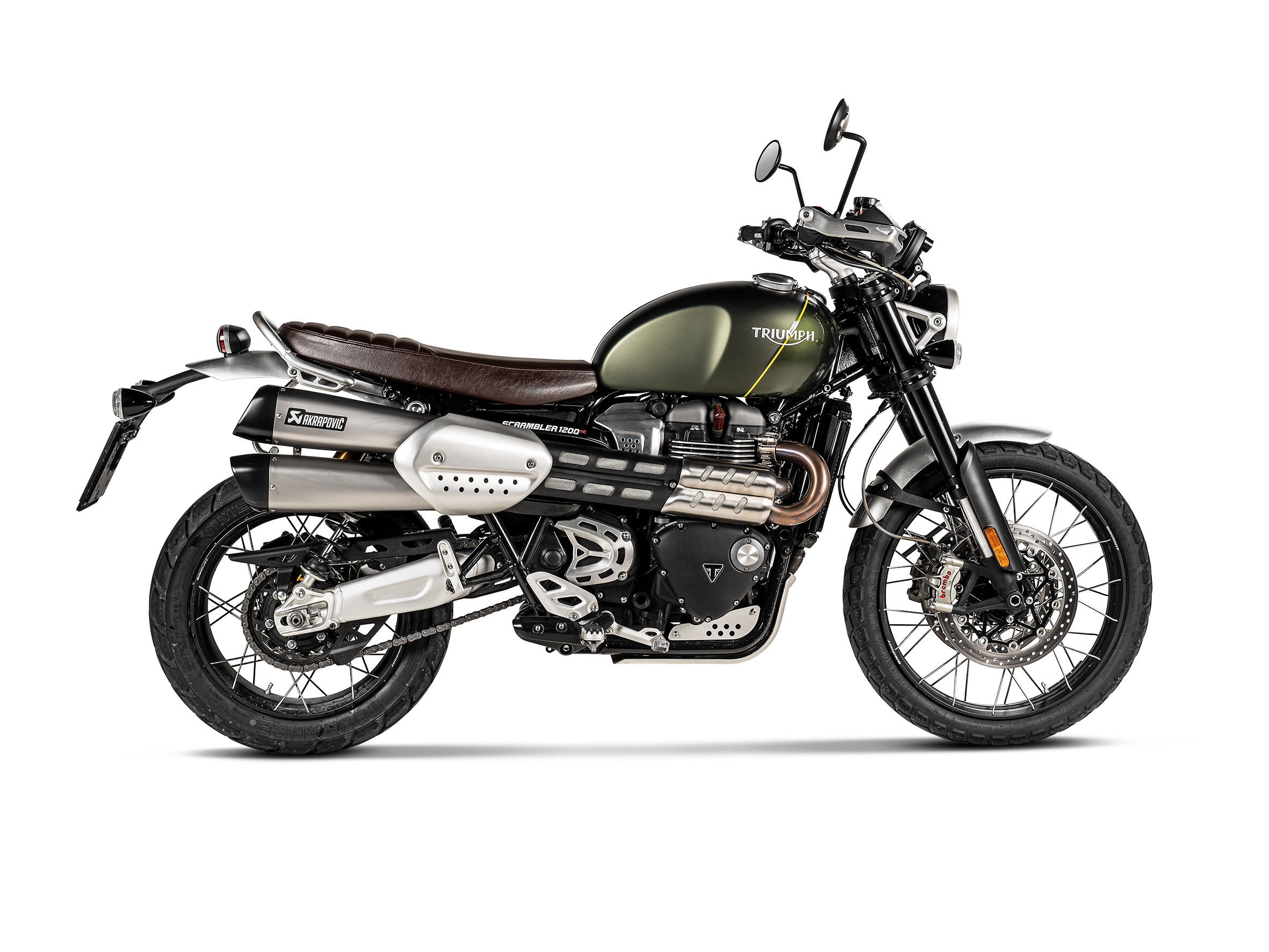 AKRAPOVIC TERMINALE TITANIO TRIUMPH SCRAMBLER 1200 2019-20 - AKRAPOVIC immagine 2