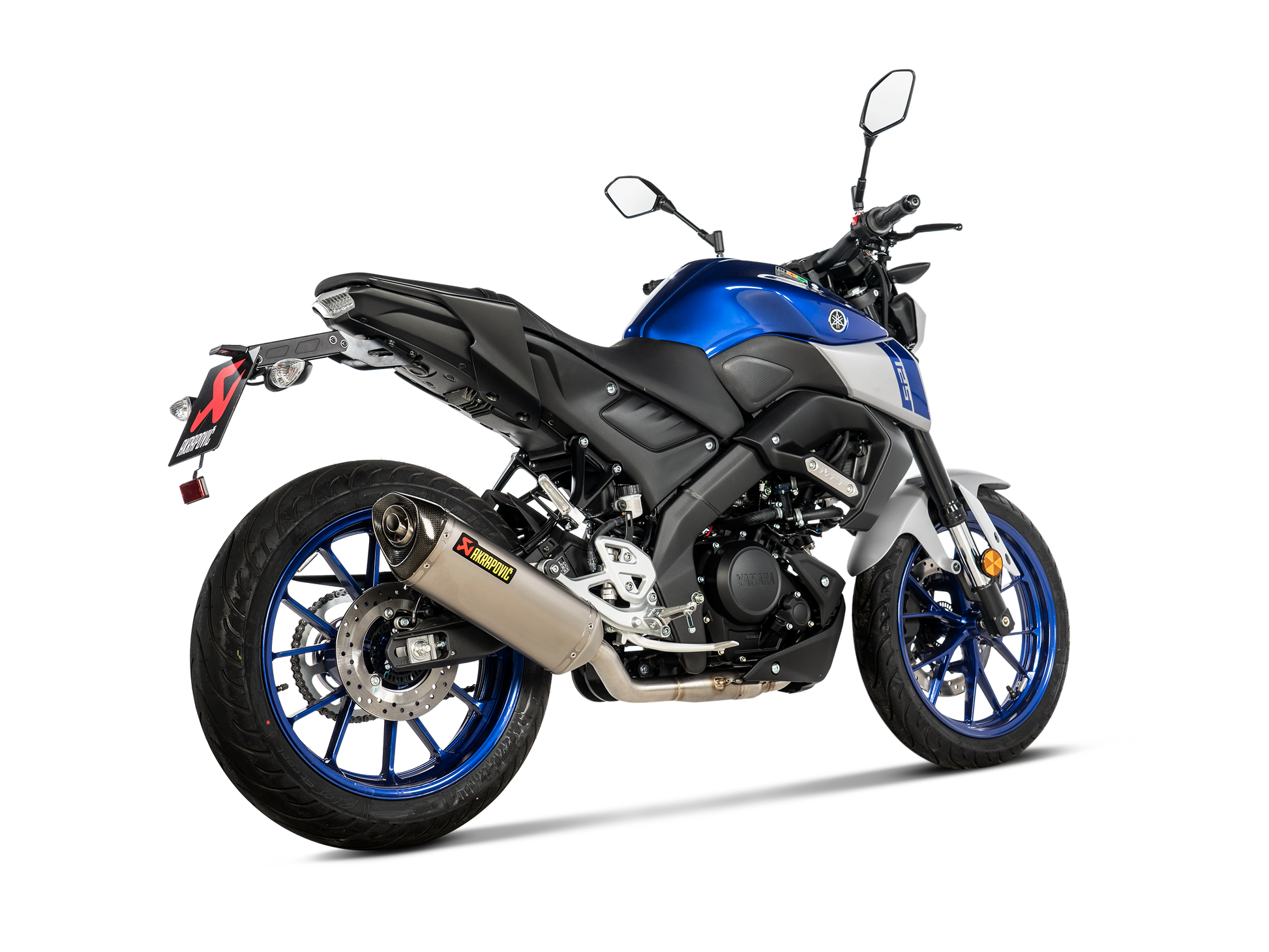 AKRAPOVIC SCARICO COMPLETO TITANIO RACING YAMAHA MT 125 YZF R125 2021-26 - AKRAPOVIC immagine 3