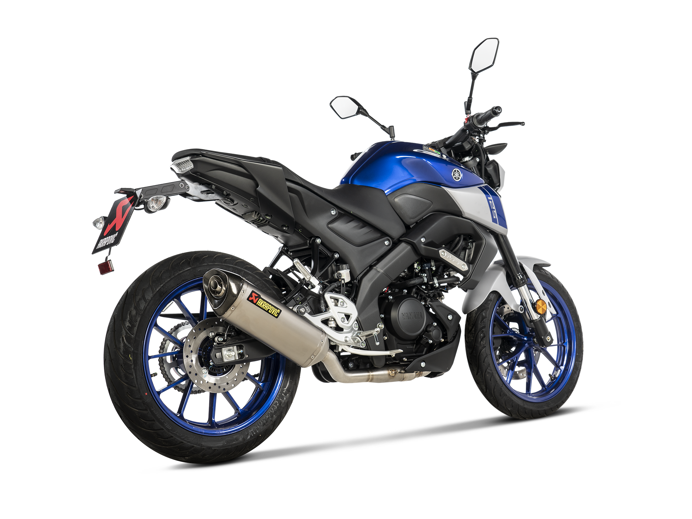 AKRAPOVIC SCARICO COMPLETO TITANIO RACING YAMAHA MT 125 YZF R125 2021-26 - AKRAPOVIC immagine 3