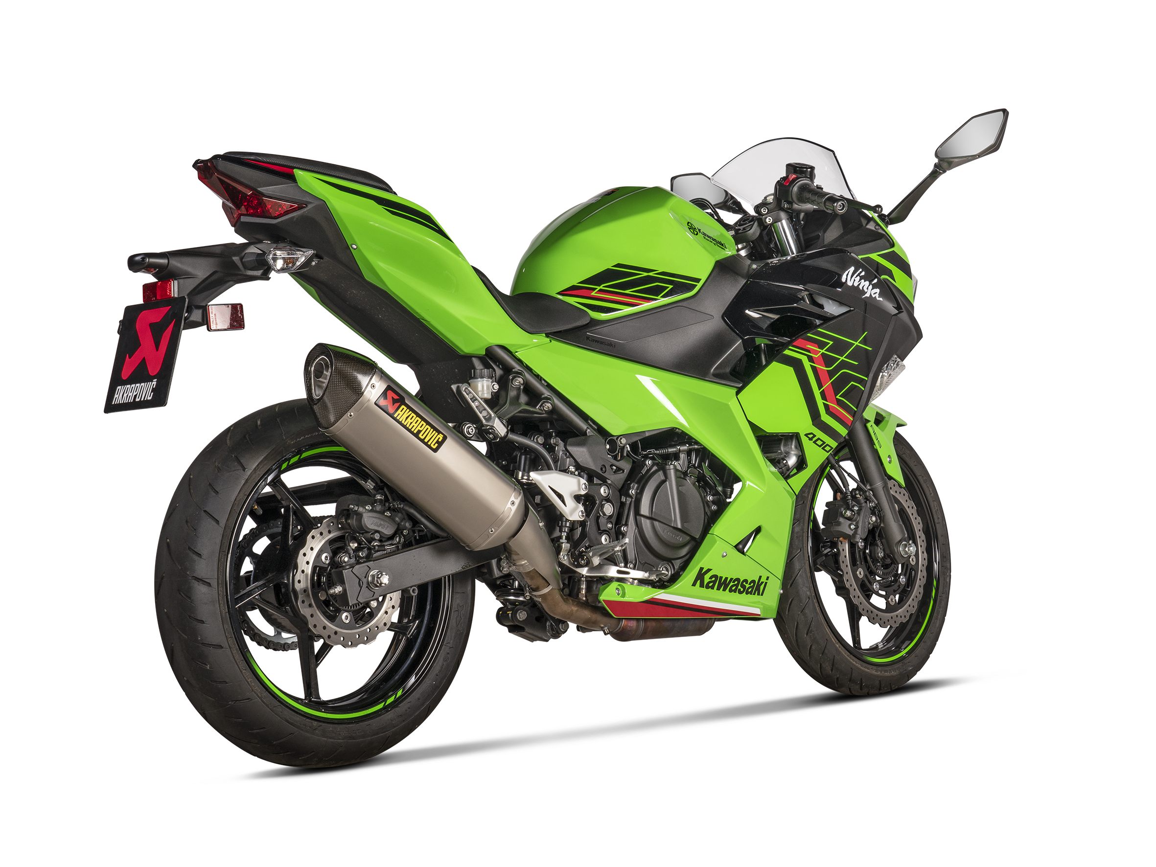 AKRAPOVIC TERMINALE TITANIO KAWASAKI NINJA 250 NINJA 400 Z400 2018-24 - AKRAPOVIC immagine 3