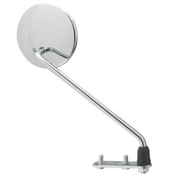 FAR UNIVERSAL CHROME RIGHT REAR VIEW MIRROR FOR VESPA VINTAGE