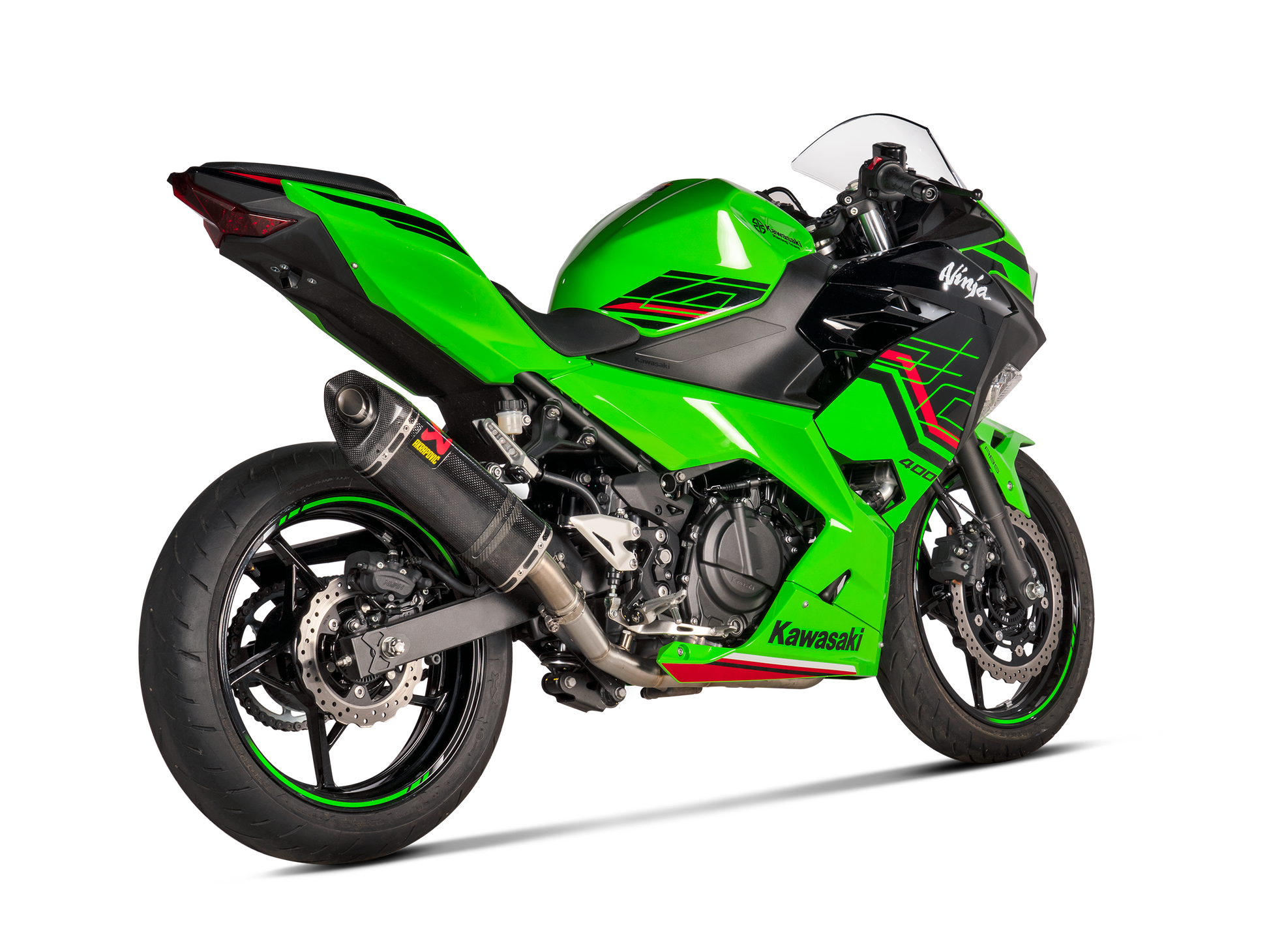 AKRAPOVIC TERMINALE CARBONIO RACING KAWASAKI NINJA 250 NINJA 400 Z400 2018-26 - AKRAPOVIC immagine 3