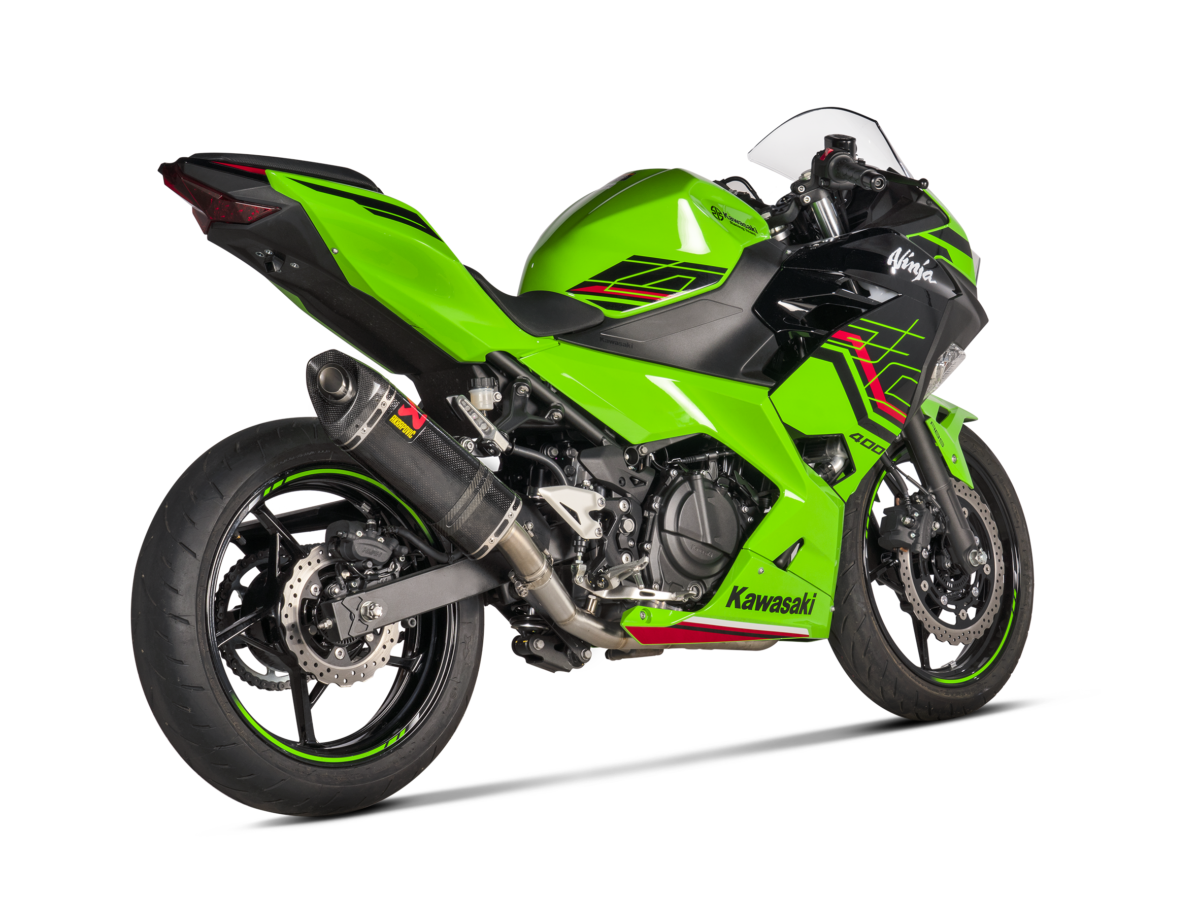 AKRAPOVIC TERMINALE CARBONIO RACING KAWASAKI NINJA 250 NINJA 400 Z400 2018-26 - AKRAPOVIC immagine 3