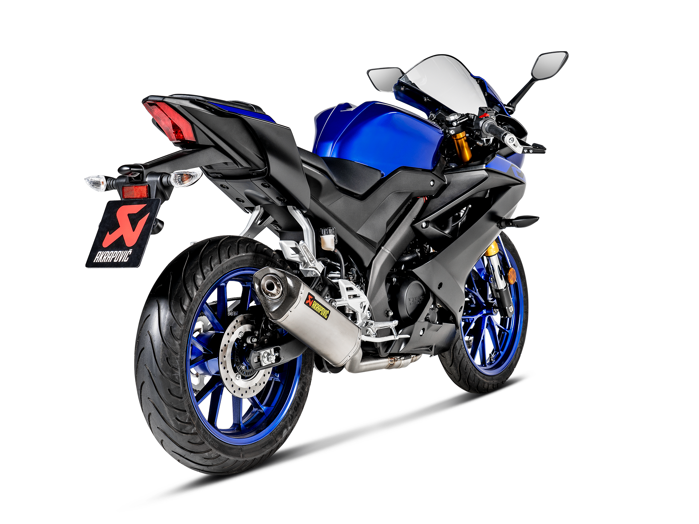 AKRAPOVIC SCARICO COMPLETO TITANIO RACING YAMAHA YZF R125 YZF R15 2019-20 - AKRAPOVIC immagine 3
