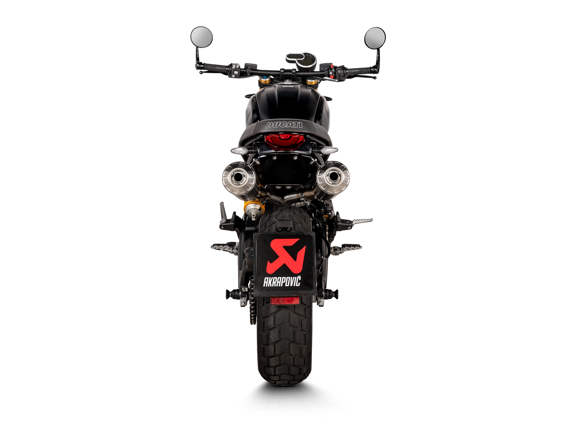 AKRAPOVIC TERMINALE TITANIO OMOLOGATO DUCATI SCRAMBLER 1100 2021-24 - AKRAPOVIC immagine 4