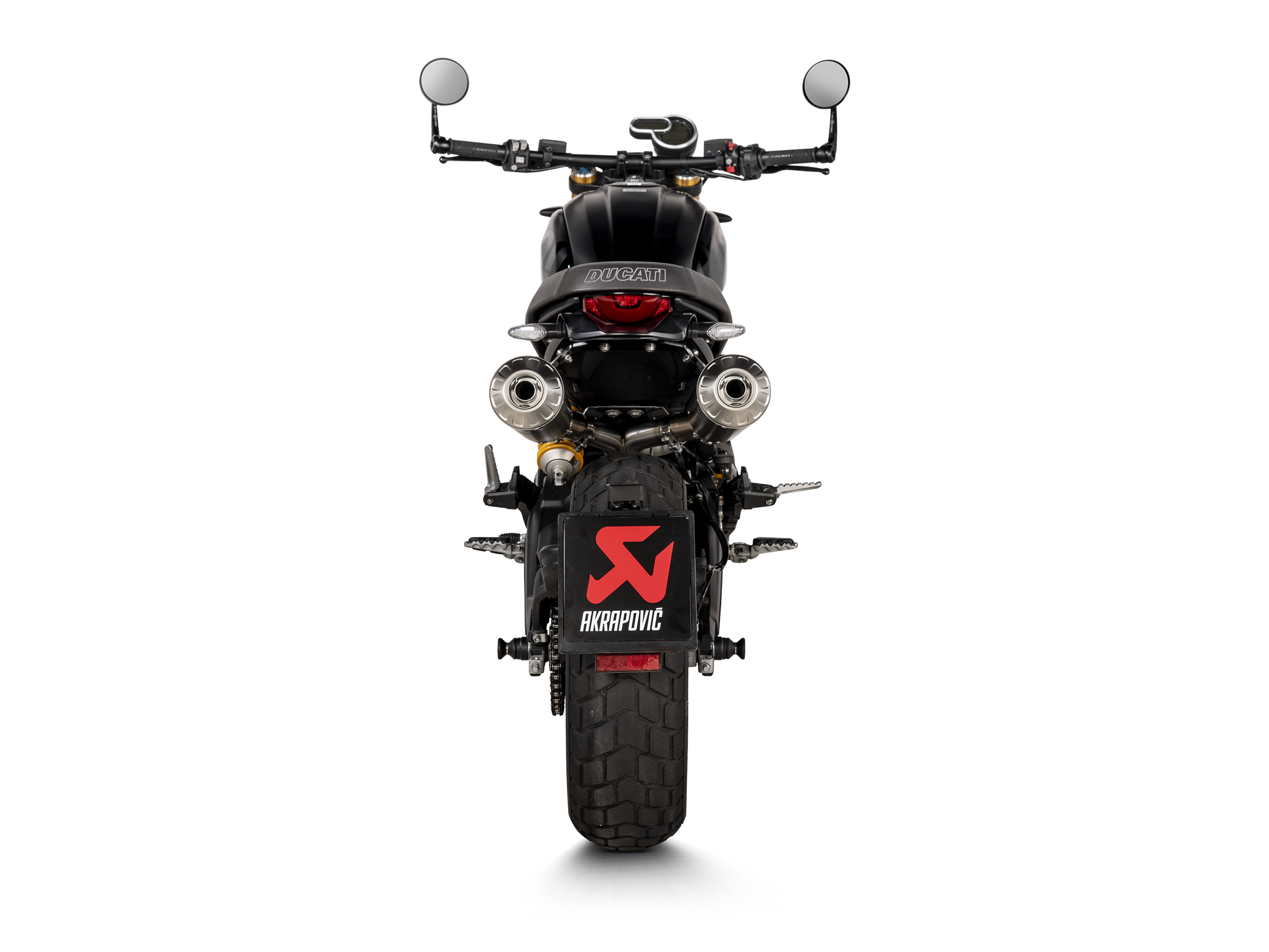 AKRAPOVIC TERMINALE TITANIO OMOLOGATO DUCATI SCRAMBLER 1100 2021-24 - AKRAPOVIC immagine 4