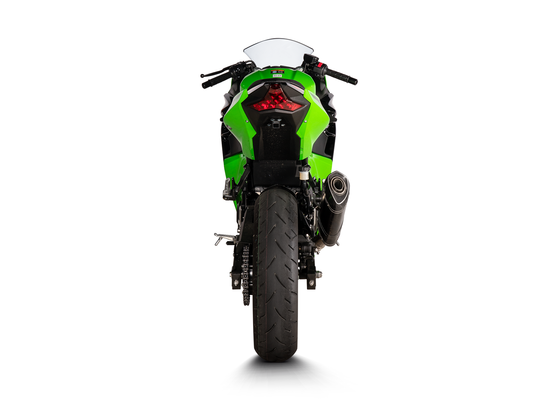 AKRAPOVIC TERMINALE CARBONIO RACING KAWASAKI NINJA 250 NINJA 400 Z400 2018-26 - AKRAPOVIC immagine 4