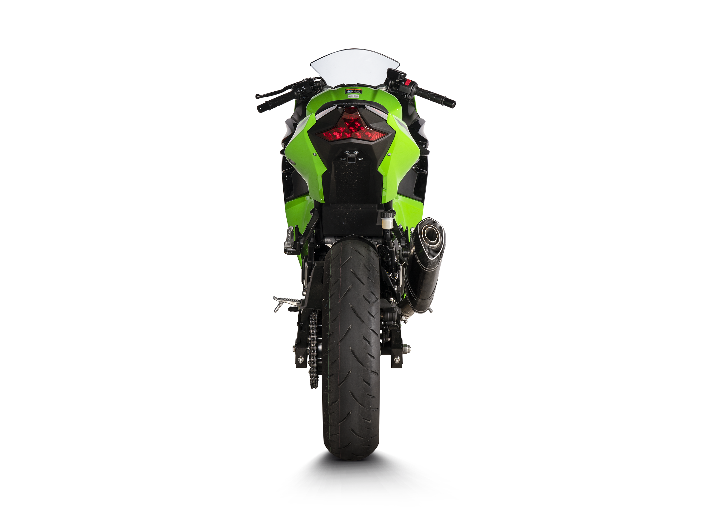 AKRAPOVIC TERMINALE CARBONIO RACING KAWASAKI NINJA 250 NINJA 400 Z400 2018-26 - AKRAPOVIC immagine 4