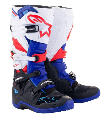 STIVALI OFF ROAD TECH 7 NERO BLU ROSSO BIANCO