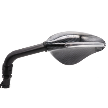 FAR VIPER CARBON LEFT MIRROR MOTORCYCLE INTEGRATED LED MIRROR