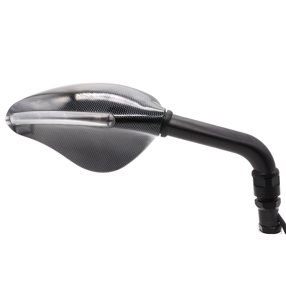 FAR VIPER CARBON RIGHT MIRROR MOTORCYCLE INTEGRATED LED MIRROR