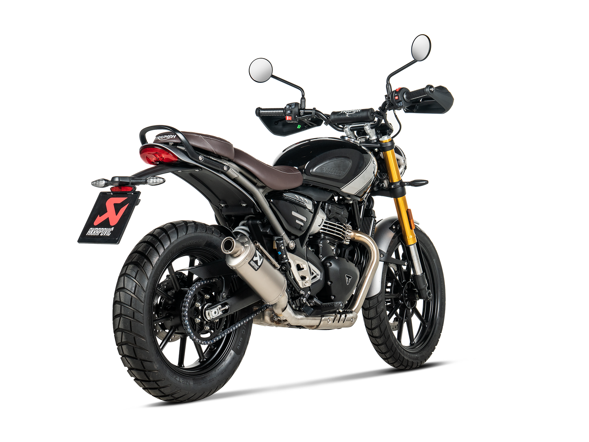 AKRAPOVIC TERMINALE TITANIO OMOLOGATO TRIUMPH SCRAMBLER 400 X / SPEED 2023-26 - AKRAPOVIC immagine 3