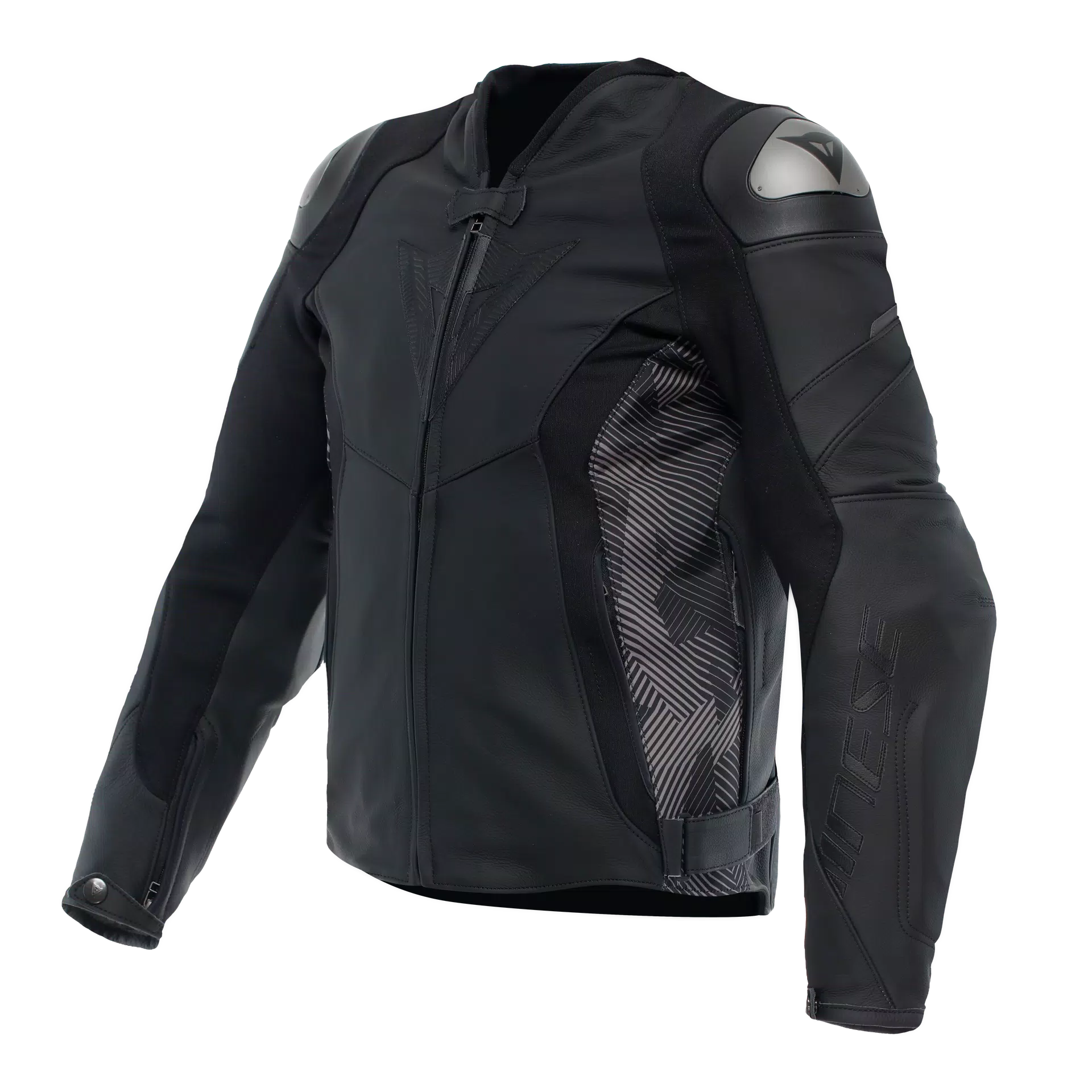 GIACCA DA MOTO IN PELLE DAINESE AVRO 5 NERA/ANTRACITE