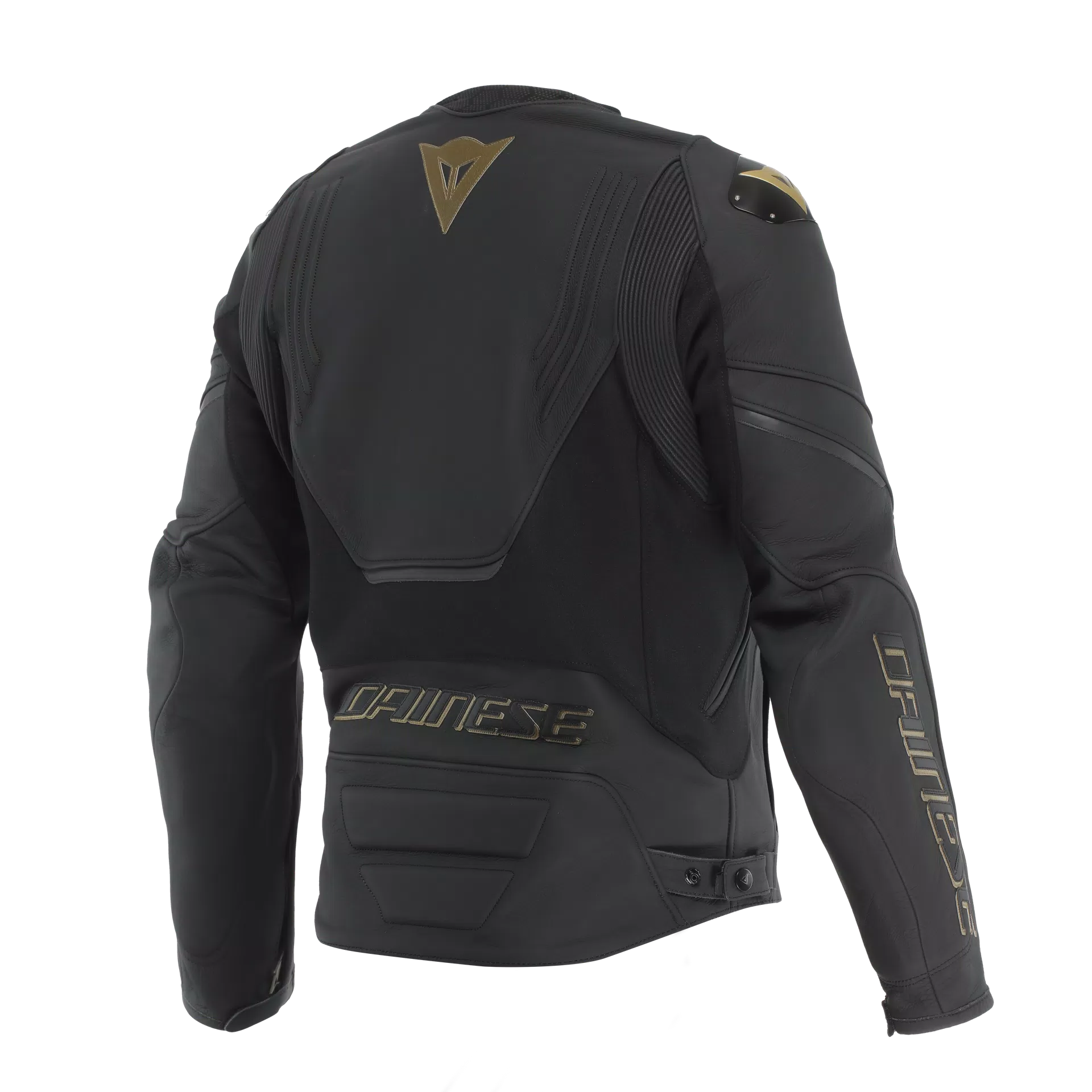 GIACCA DA MOTO IN PELLE DAINESE RACING 5 NERA/ORO