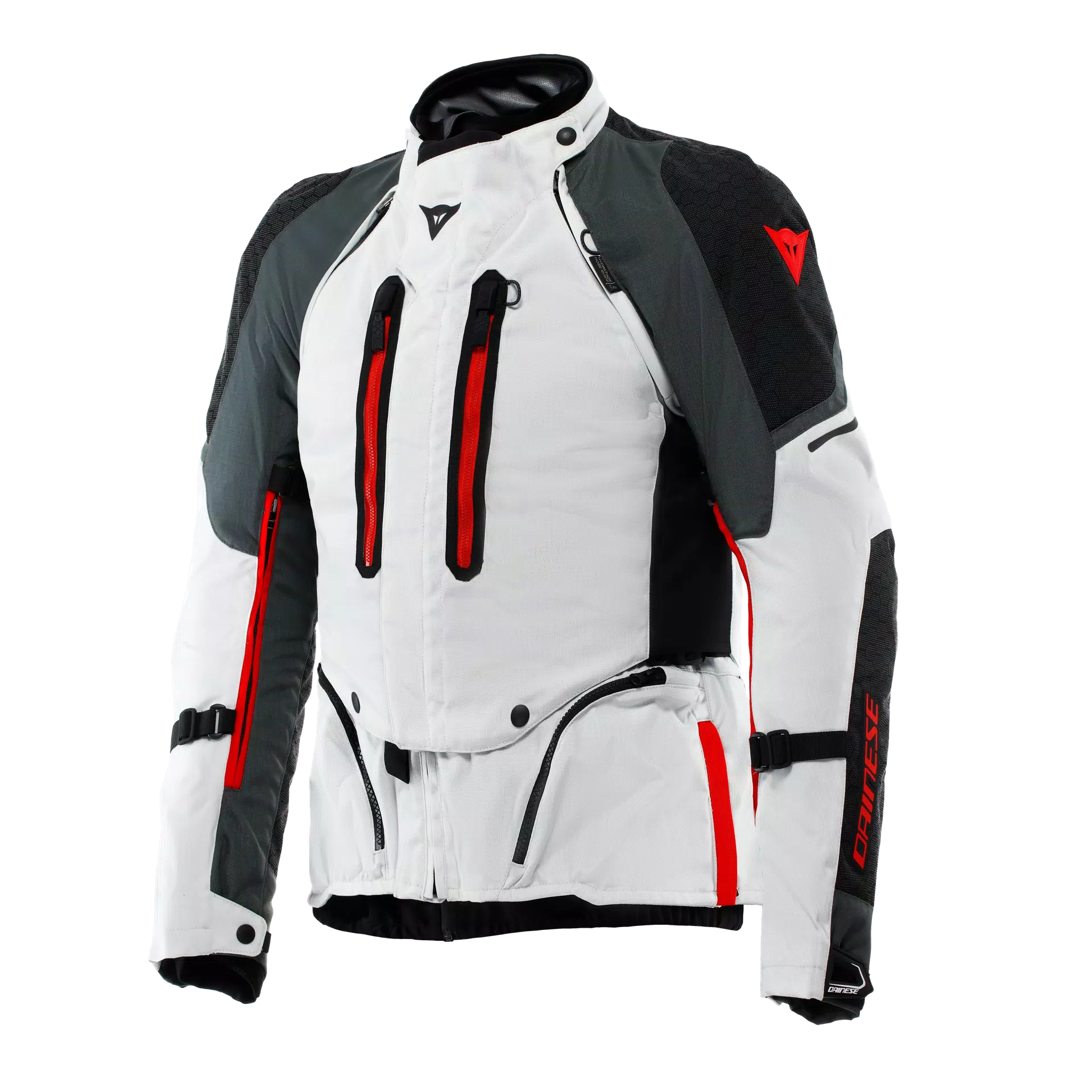 GIACCA DA MOTO IMPERMEABILE DAINESE SUPER ADVENTURE ABSOLUTESHELL GLACIER GREY/IRON GATE/RED