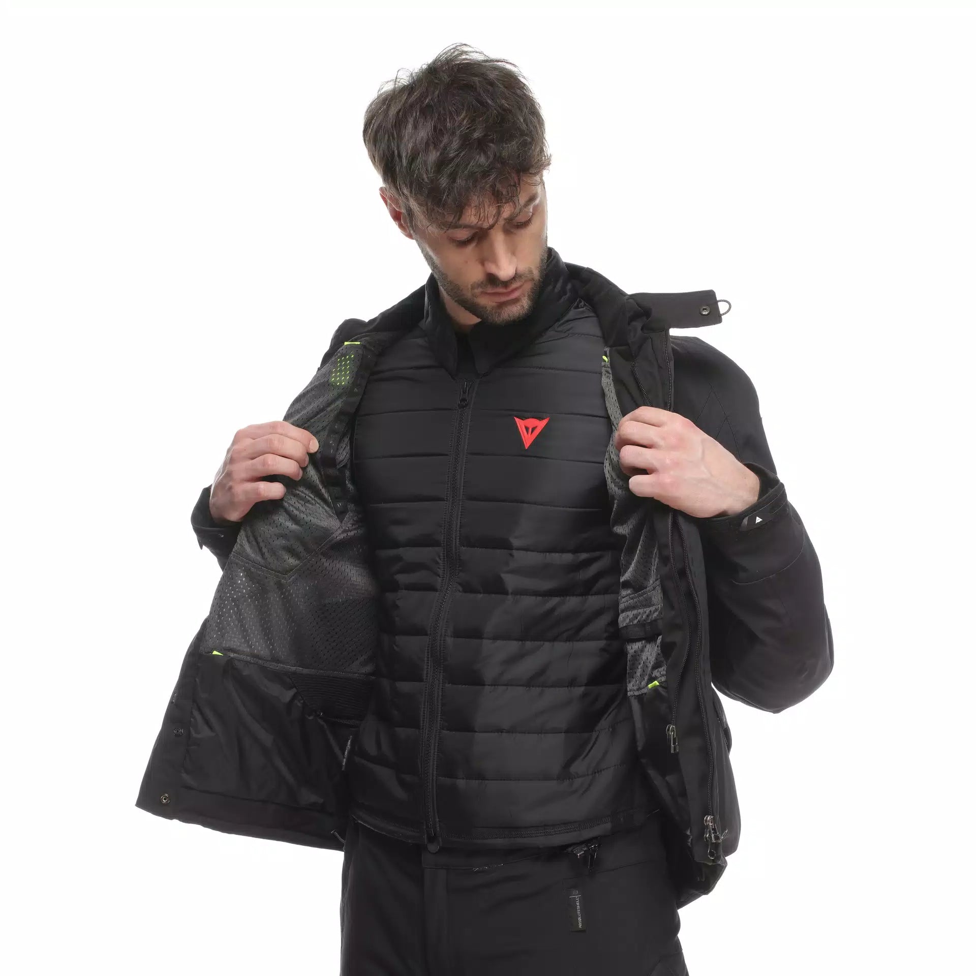 GIACCA DA MOTO IMPERMEABILE LAMINATA DAINESE MANGEN ABSOLUTESHELL BLACK/BLACK