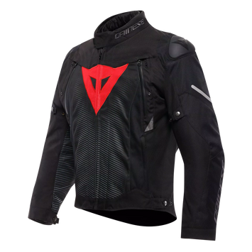 GIACCA DA MOTO IMPERMEABILE DAINESE SUPER SPRINT D-DRY BLACK/BLACK/RED-LAVA