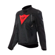 GIACCA DA MOTO DONNA IMPERMEABILE DAINESE SUPER SPRINT D-DRY LADY BLACK/BLACK/RED LAVA