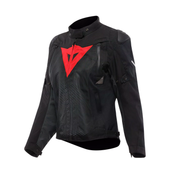 GIACCA DA MOTO DONNA IMPERMEABILE DAINESE SUPER SPRINT D-DRY LADY BLACK/BLACK/RED LAVA