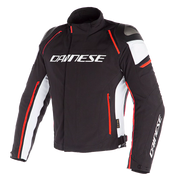 GIACCA DA MOTO IMPERMEABILE DAINESE RACING 3 D-DRY BLACK/WHITE/FLUO RED