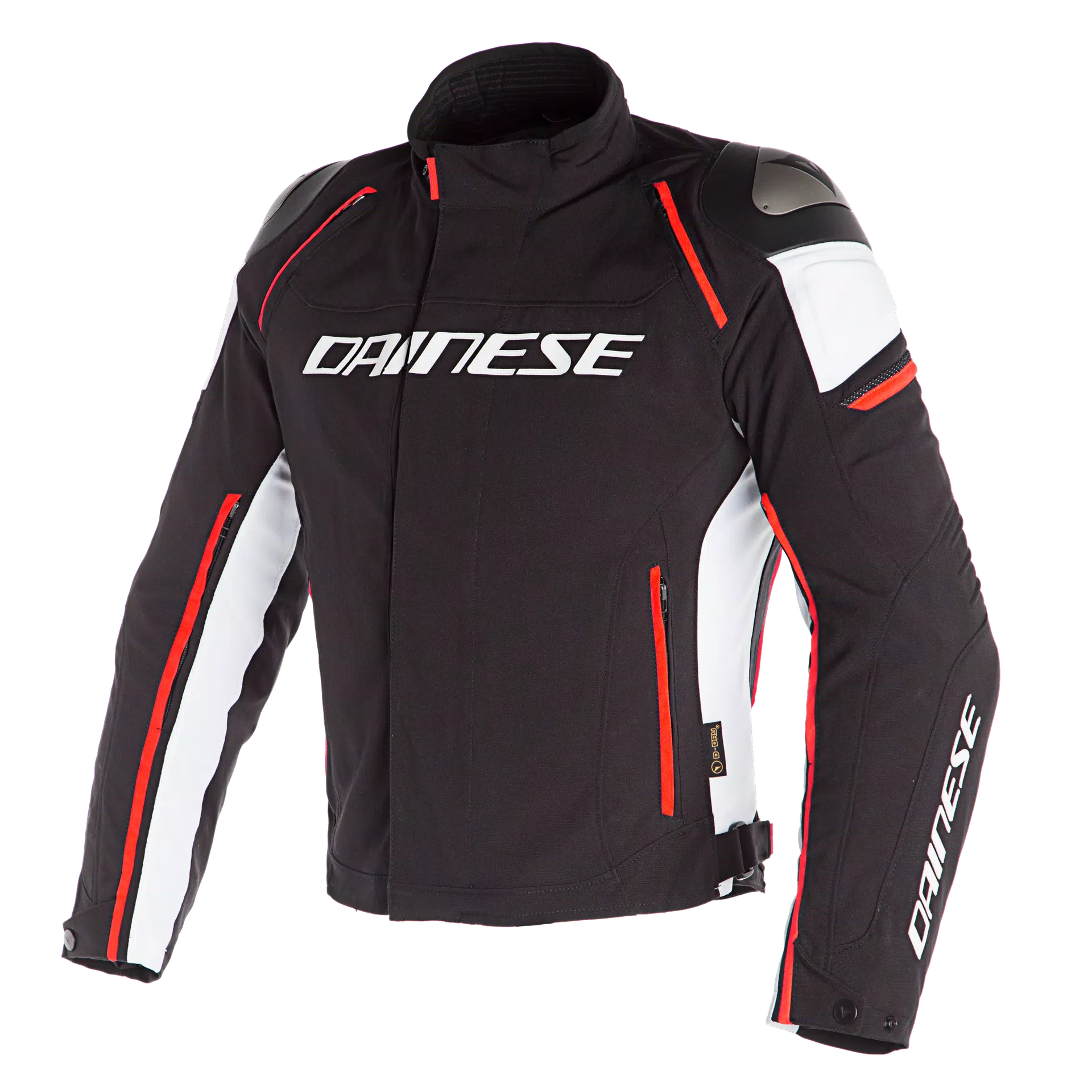 GIACCA DA MOTO IMPERMEABILE DAINESE RACING 3 D-DRY BLACK/WHITE/FLUO RED