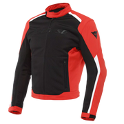 GIACCA DA MOTO TRAFORATA IMPERMEABILE DAINESE HYDRAFLUX 2 AIR D-DRY BLACK/LAVA RED