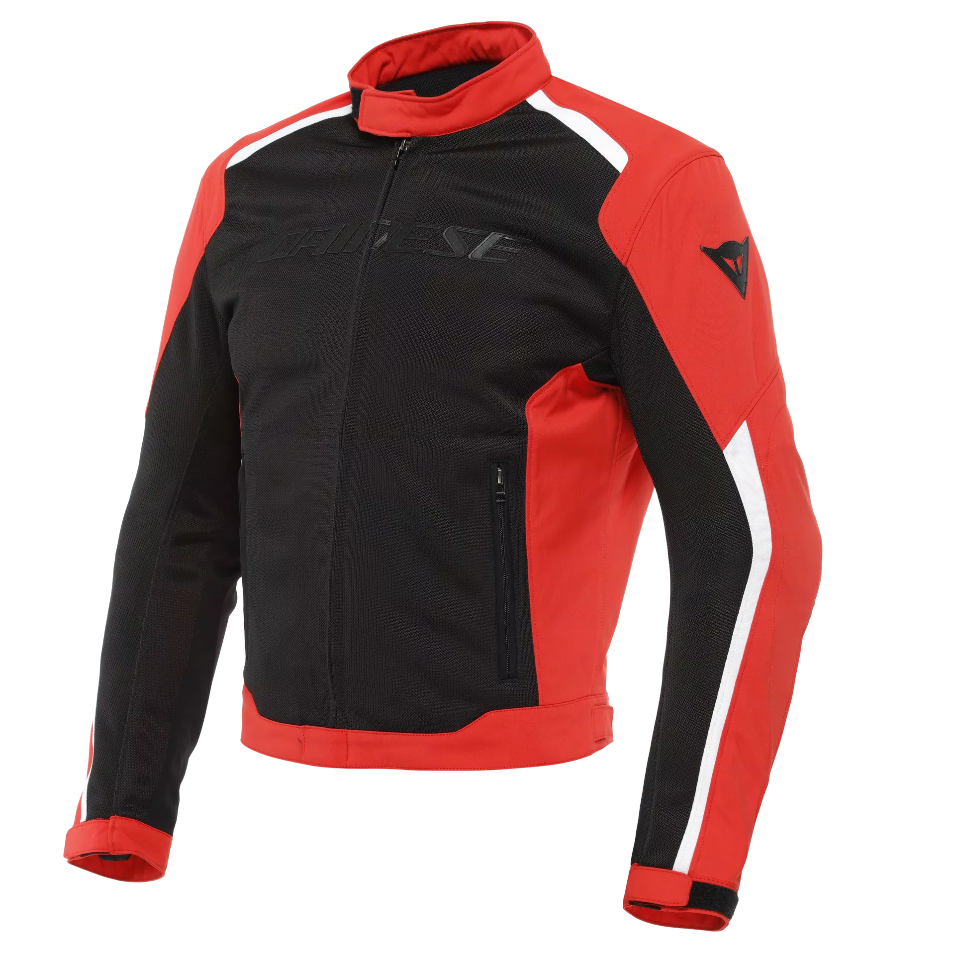 GIACCA DA MOTO TRAFORATA IMPERMEABILE DAINESE HYDRAFLUX 2 AIR D-DRY BLACK/LAVA RED