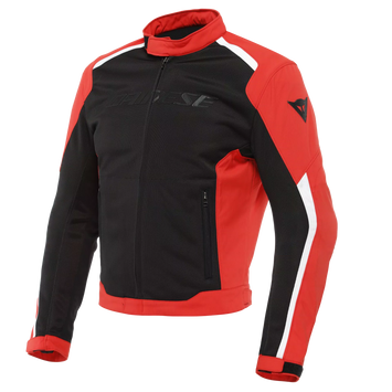 GIACCA DA MOTO TRAFORATA IMPERMEABILE DAINESE HYDRAFLUX 2 AIR D-DRY BLACK/LAVA RED