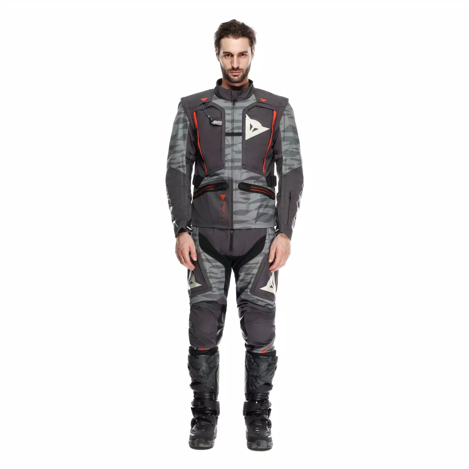 GIACCA DA MOTO IN TESSUTO DAINESE STERRATO EBONY/DESERT SAGE