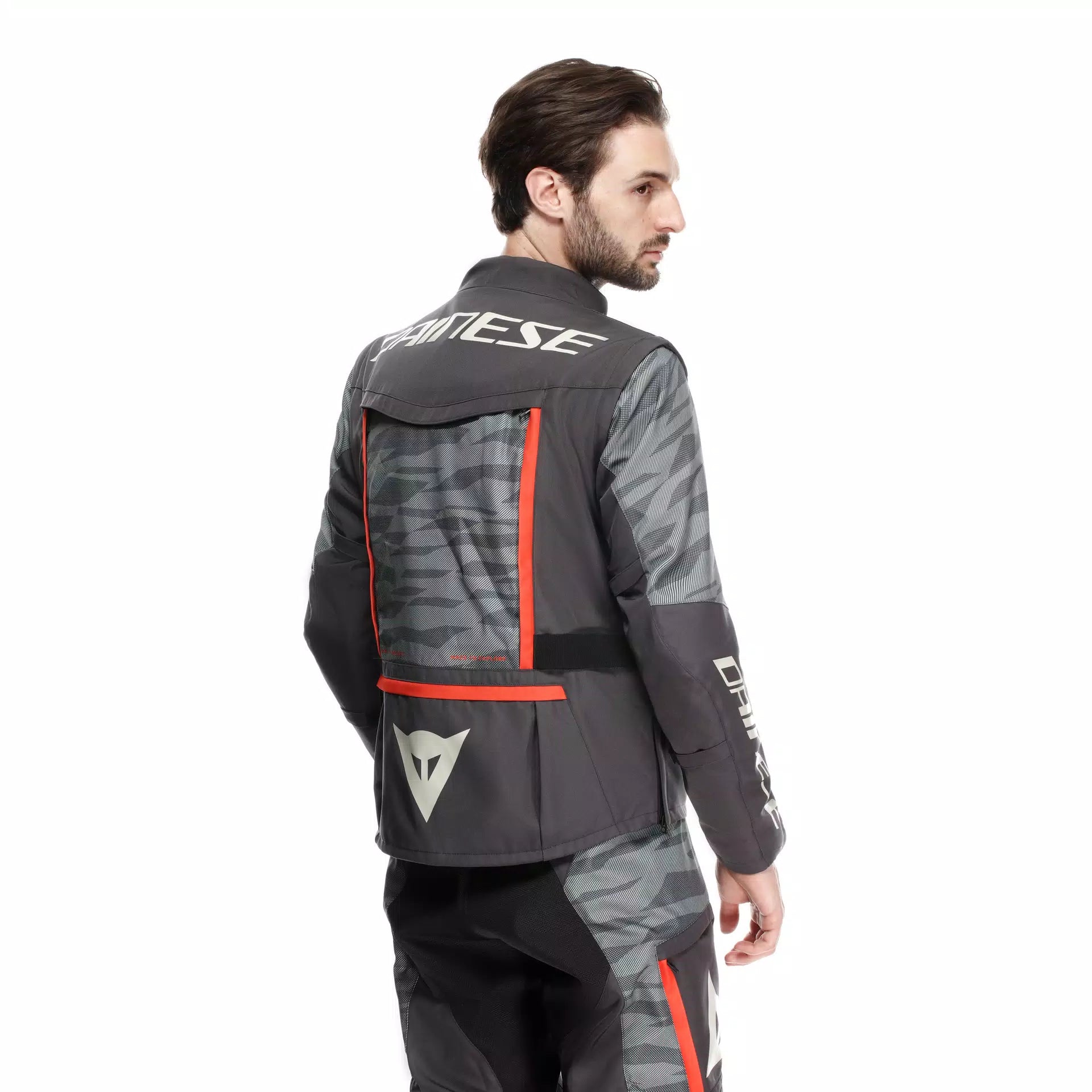 GIACCA DA MOTO IN TESSUTO DAINESE STERRATO EBONY/DESERT SAGE
