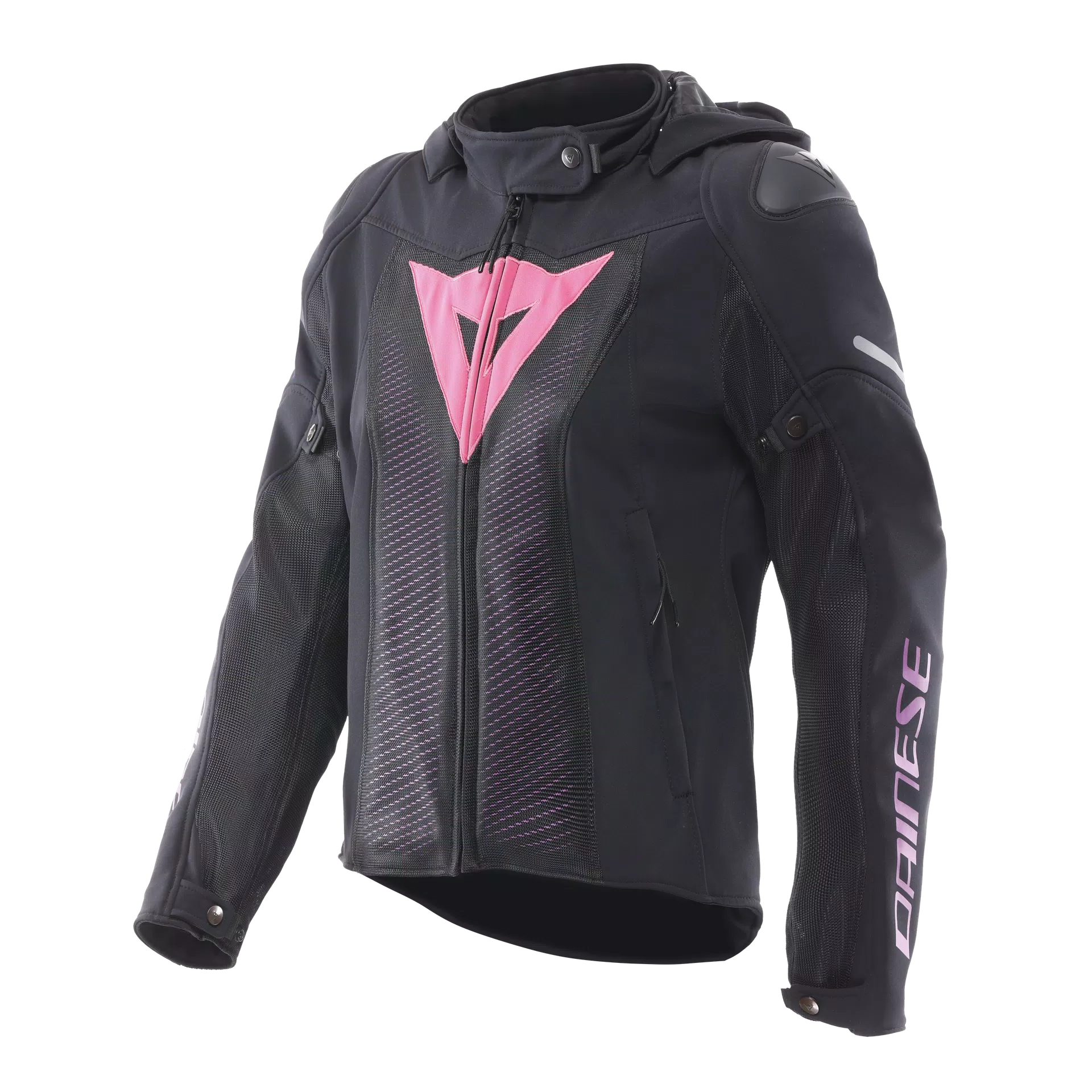 GIACCA DA MOTO DONNA IN TESSUTO DAINESE SUPER SPRINT AIR TEX NERA/ROSA/VIOLA