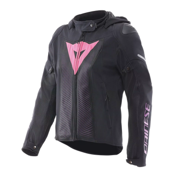 GIACCA DA MOTO DONNA IN TESSUTO DAINESE SUPER SPRINT AIR TEX NERA/ROSA/VIOLA
