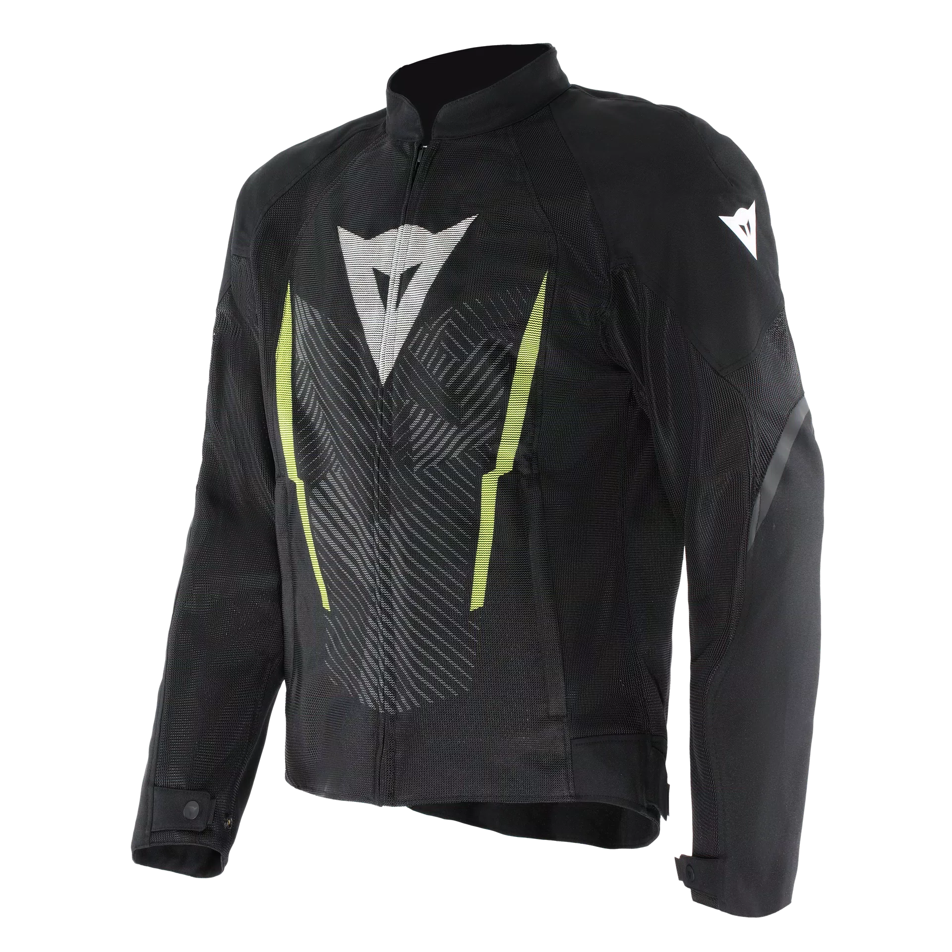 GIACCA DA MOTO IN TESSUTO TRAFORATA DAINESE HEROSPHERE NERA/BIANCA/GIALLA