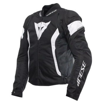 GIACCA DA MOTO IN TESSUTO DAINESE AVRO 5 NERA/BIANCA