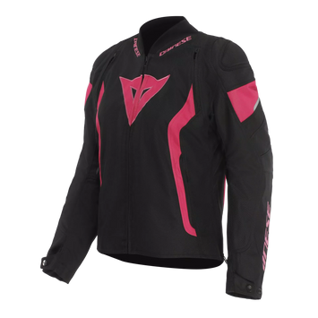 GIACCA DA MOTO DONNA IN TESSUTO DAINESE AVRO 5 LADY NERA/ROSA FLUO