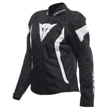GIACCA DA MOTO DONNA IN TESSUTO DAINESE AVRO 5 NERA/BIANCA