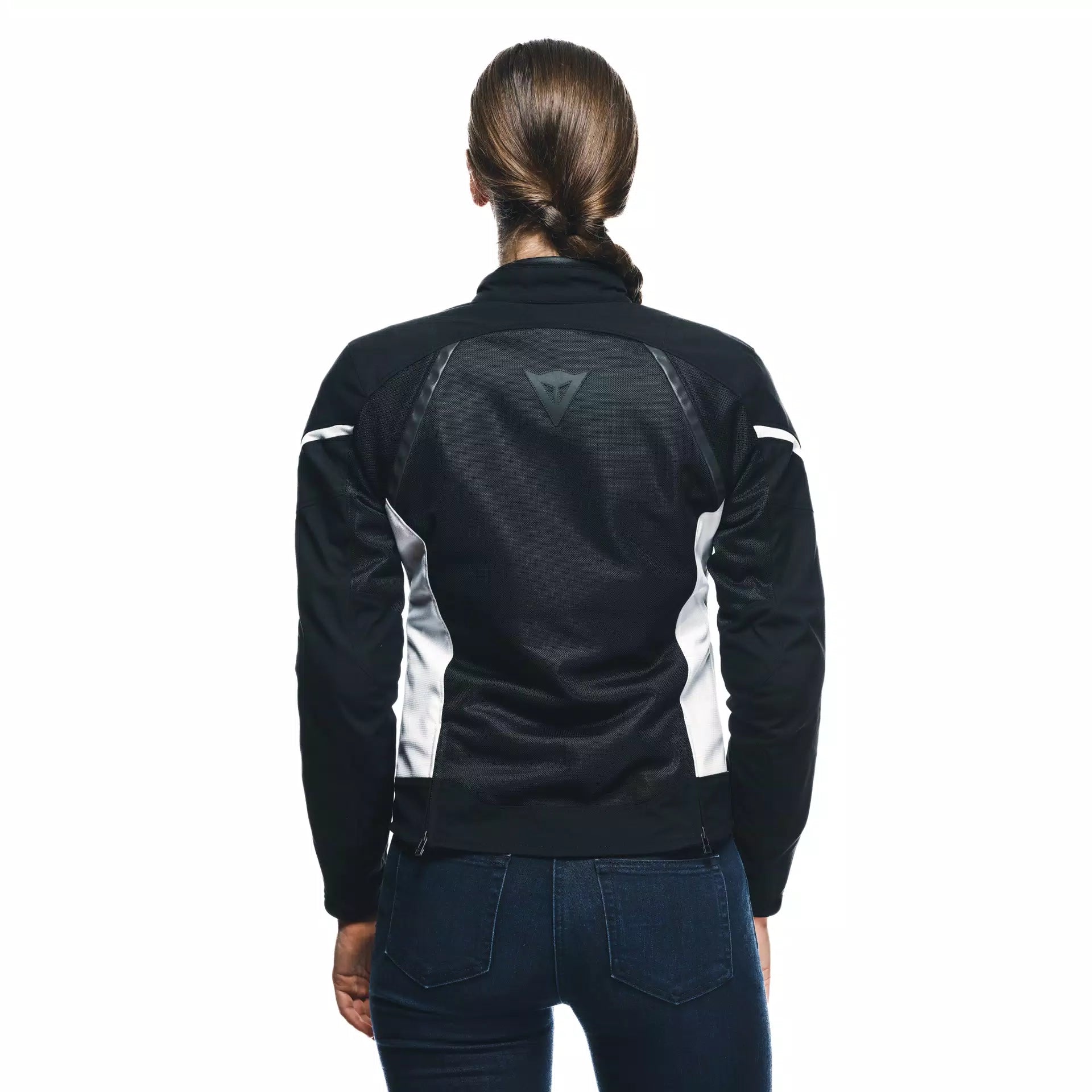 GIACCA DA MOTO DONNA IN TESSUTO TRAFORATA DAINESE AIR FRAME 3 NERA/BIANCA
