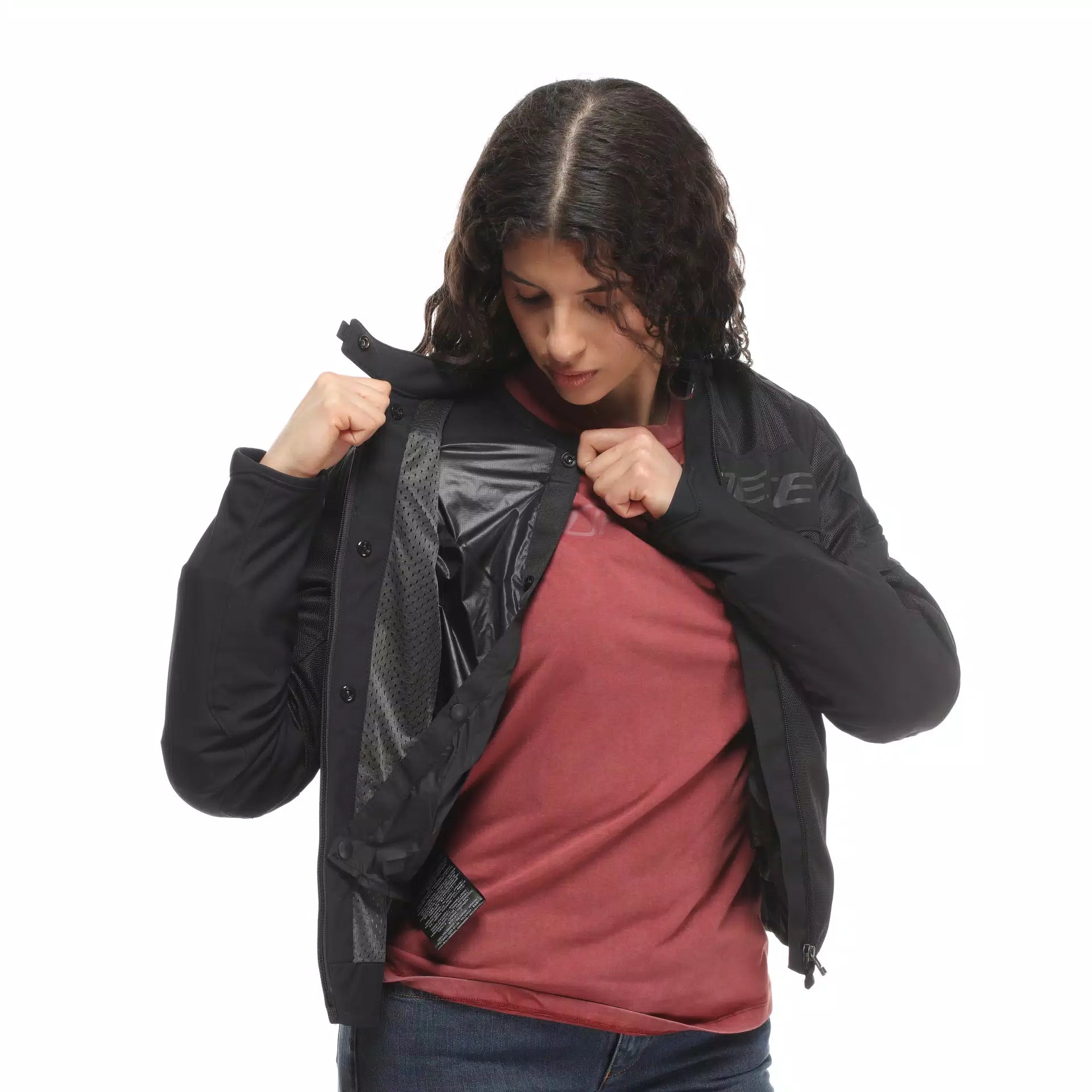 GIACCA DA MOTO DONNA IN TESSUTO TRAFORATA DAINESE AIR FRAME 3 NERA