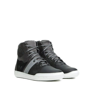 Dainese York Air motorcycle shoes in black, featuring breathable mesh and protective design for riding comfort.